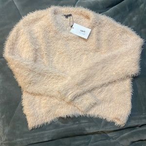 Pink Sweater Crop Top